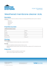 Wheatered membrane cleaner - FT